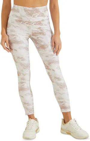 GUESS Women's Active Marble Print Leggings