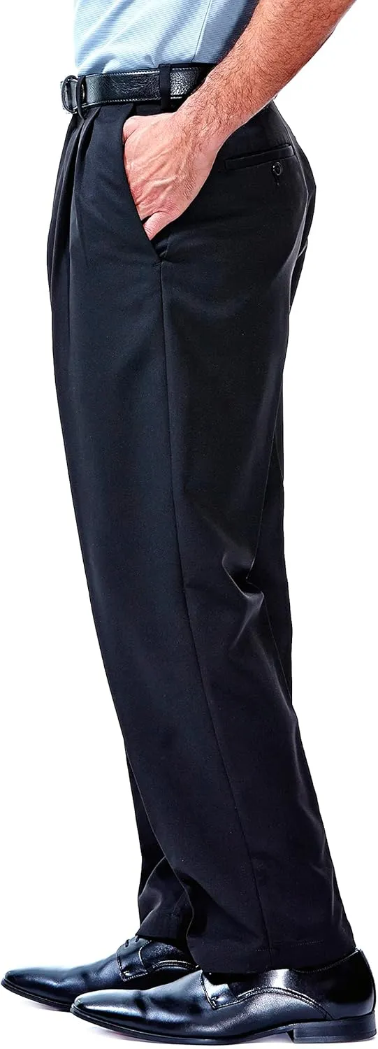 Haggar Men's Cool 18 Heather Solid Pant