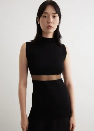 High-Neck Evening Top