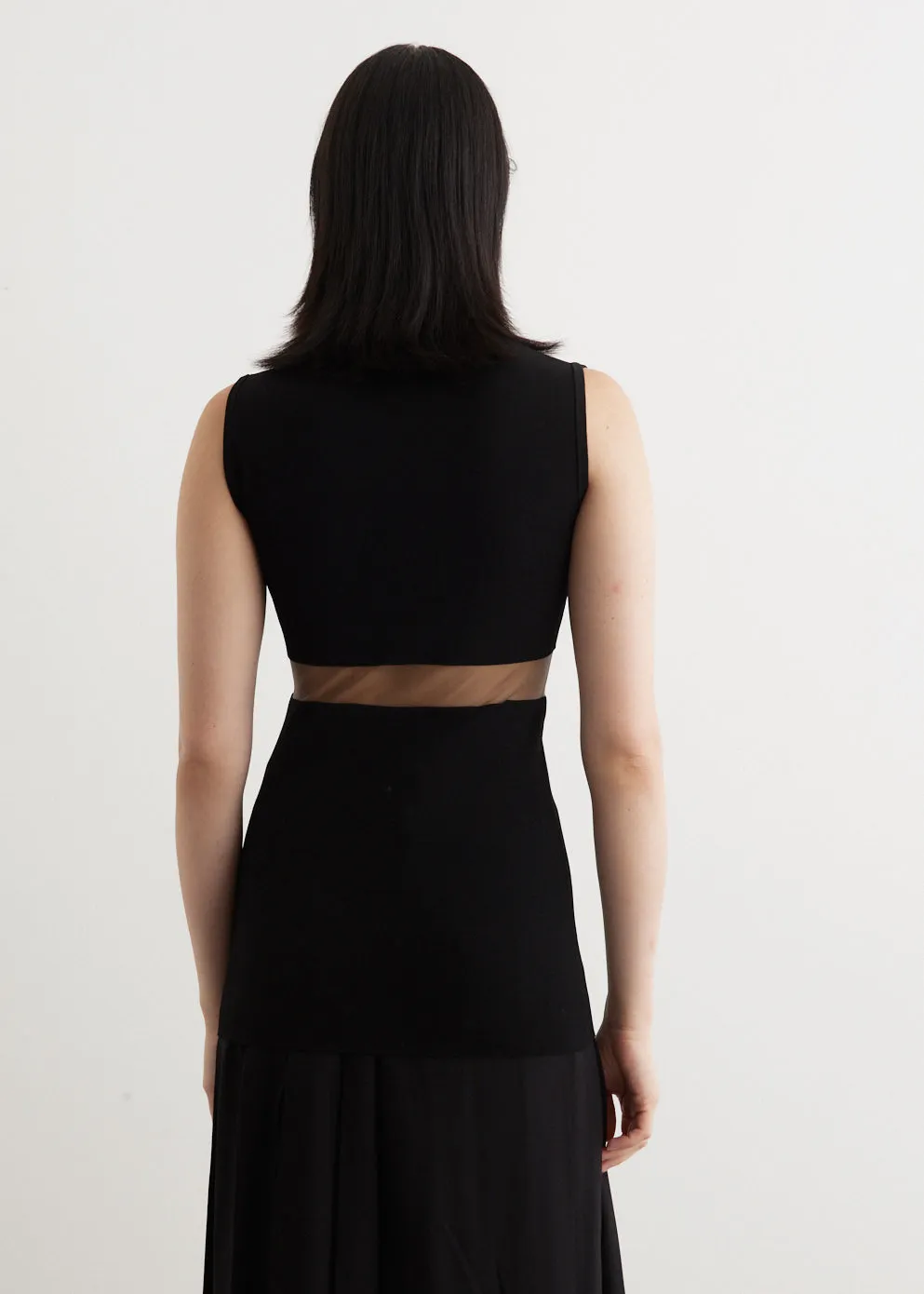 High-Neck Evening Top