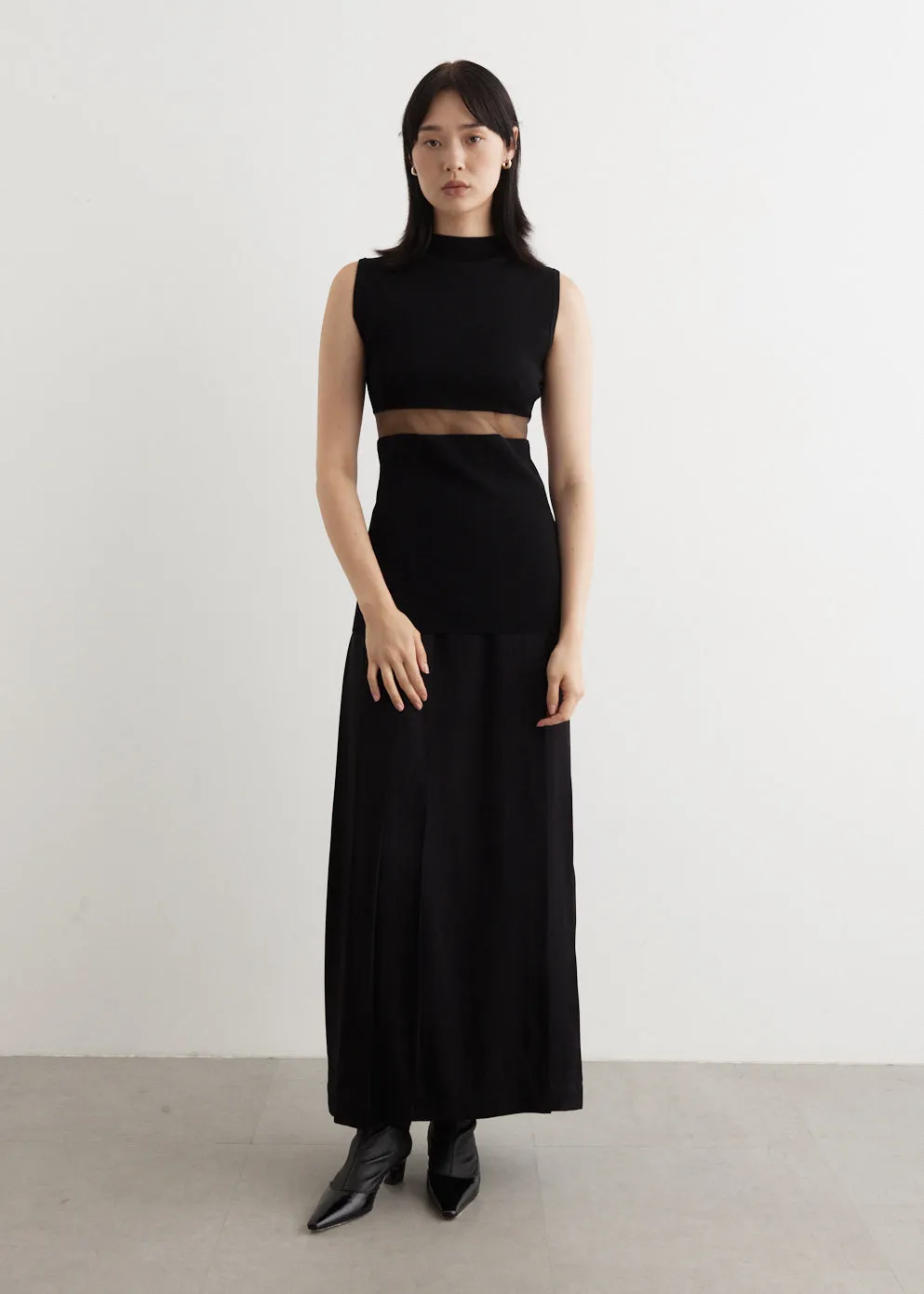 High-Neck Evening Top