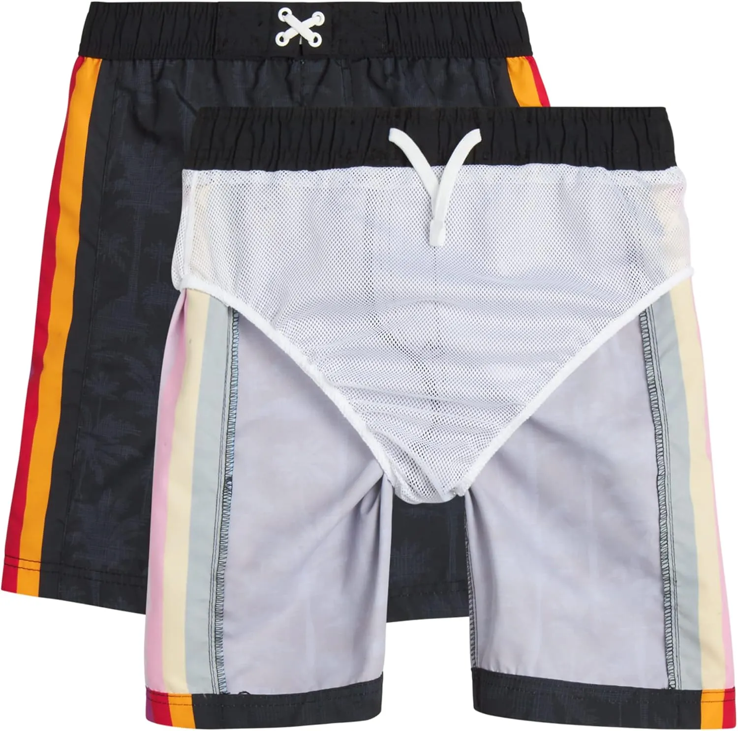 iXtreme Boys Rash Guard Set - 2 Piece UPF50  Sun Protection Quick Dry Short Sleeve Swim Shirt & Swim Trunks for Boys (12M-14)