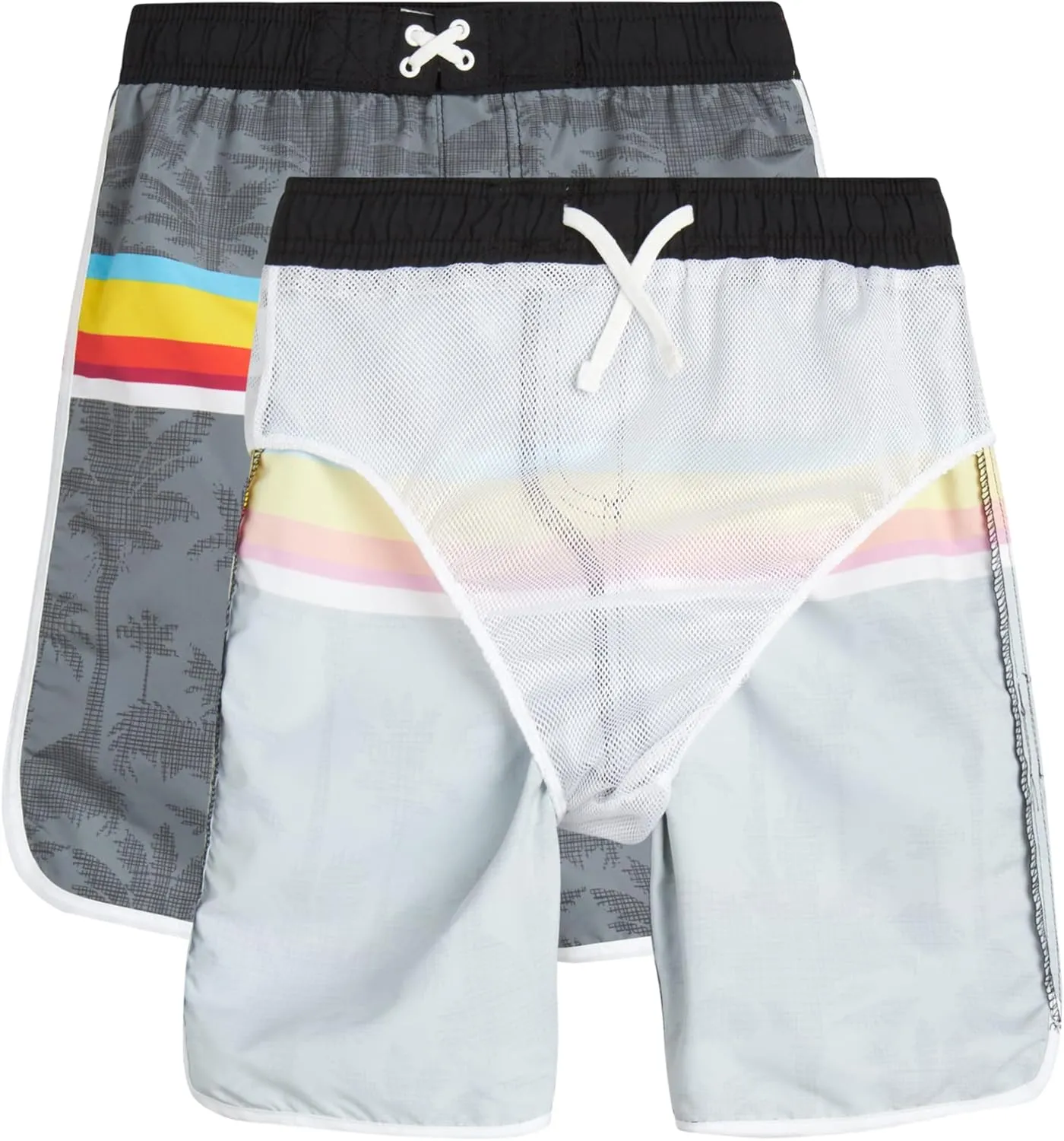 iXtreme Boys Rash Guard Set - 2 Piece UPF50  Sun Protection Quick Dry Short Sleeve Swim Shirt & Swim Trunks for Boys (12M-14)