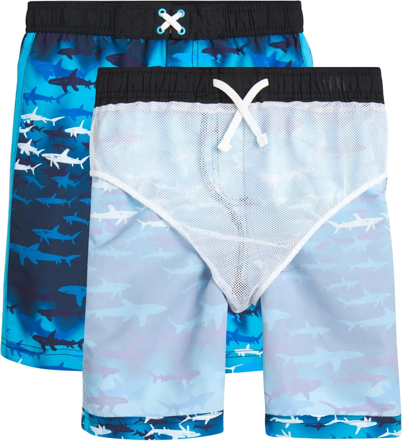 iXtreme Boys Rash Guard Set - 2 Piece UPF50  Sun Protection Quick Dry Short Sleeve Swim Shirt & Swim Trunks for Boys (12M-14)