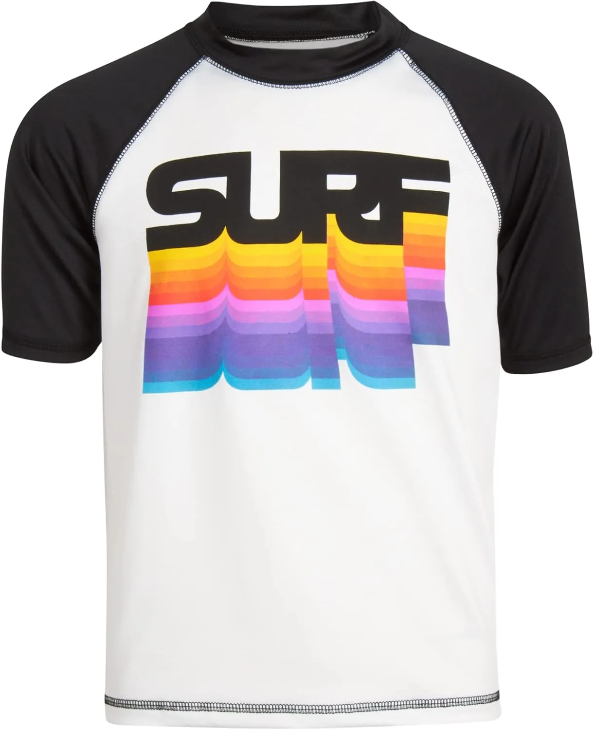 iXtreme Boys Rash Guard Set - 2 Piece UPF50  Sun Protection Quick Dry Short Sleeve Swim Shirt & Swim Trunks for Boys (12M-14)