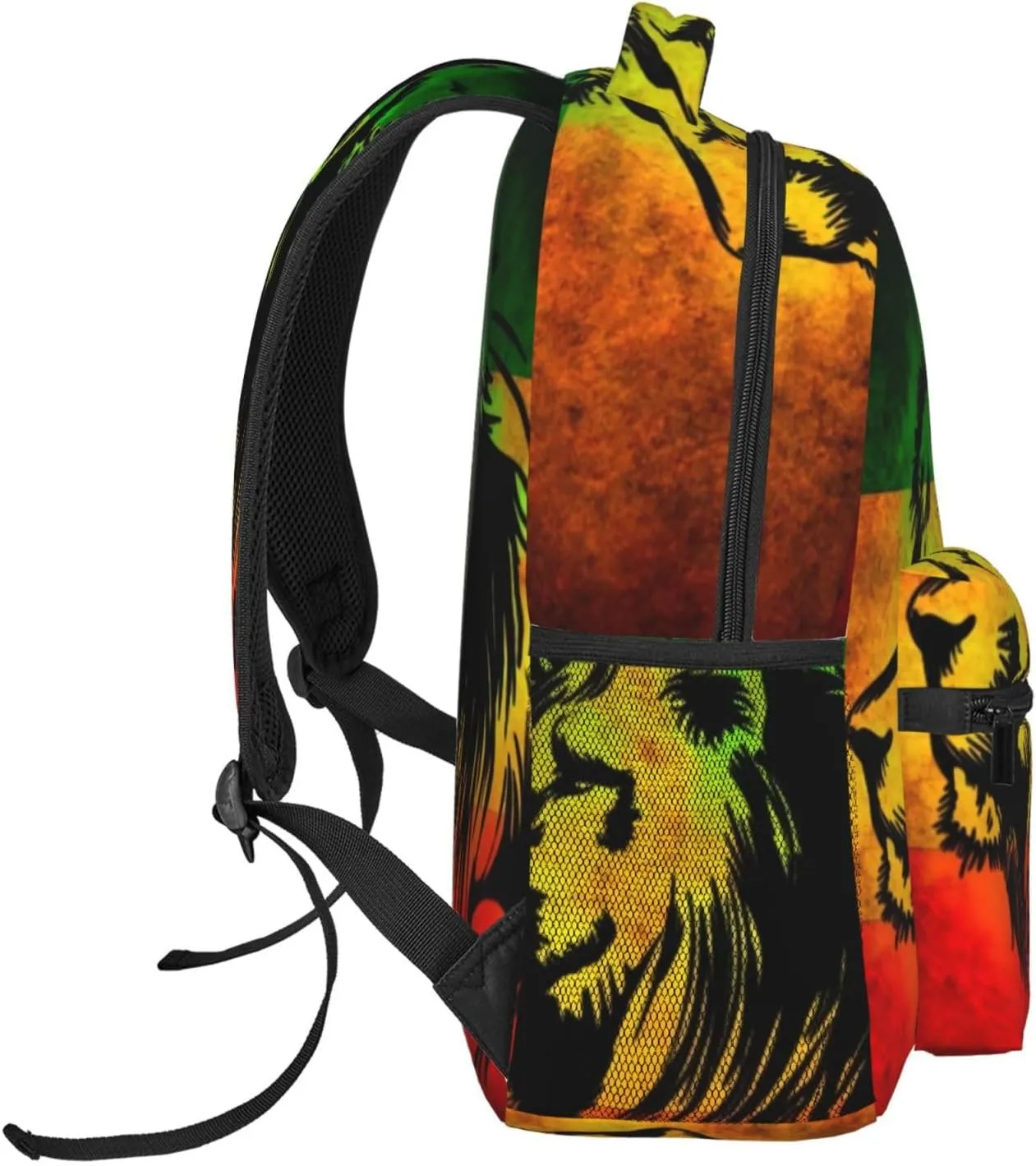 Jamaican Lion Flag Backpack Lightweight Double Shoulder Backpack Casual Laptop Backpacks For Women Men Travel