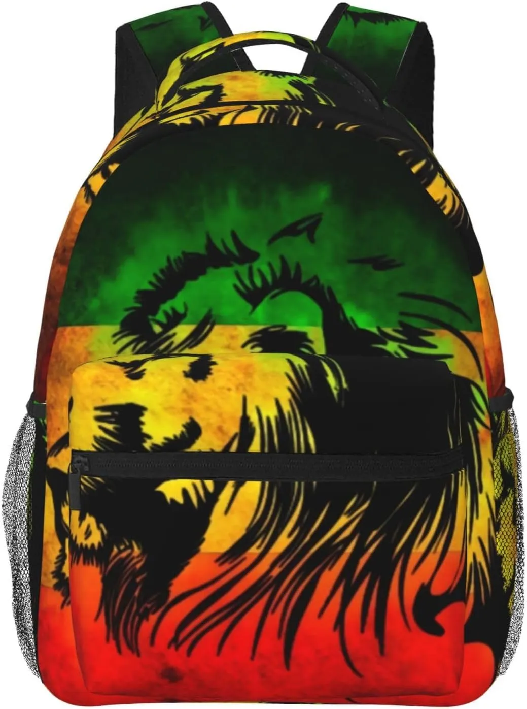 Jamaican Lion Flag Backpack Lightweight Double Shoulder Backpack Casual Laptop Backpacks For Women Men Travel