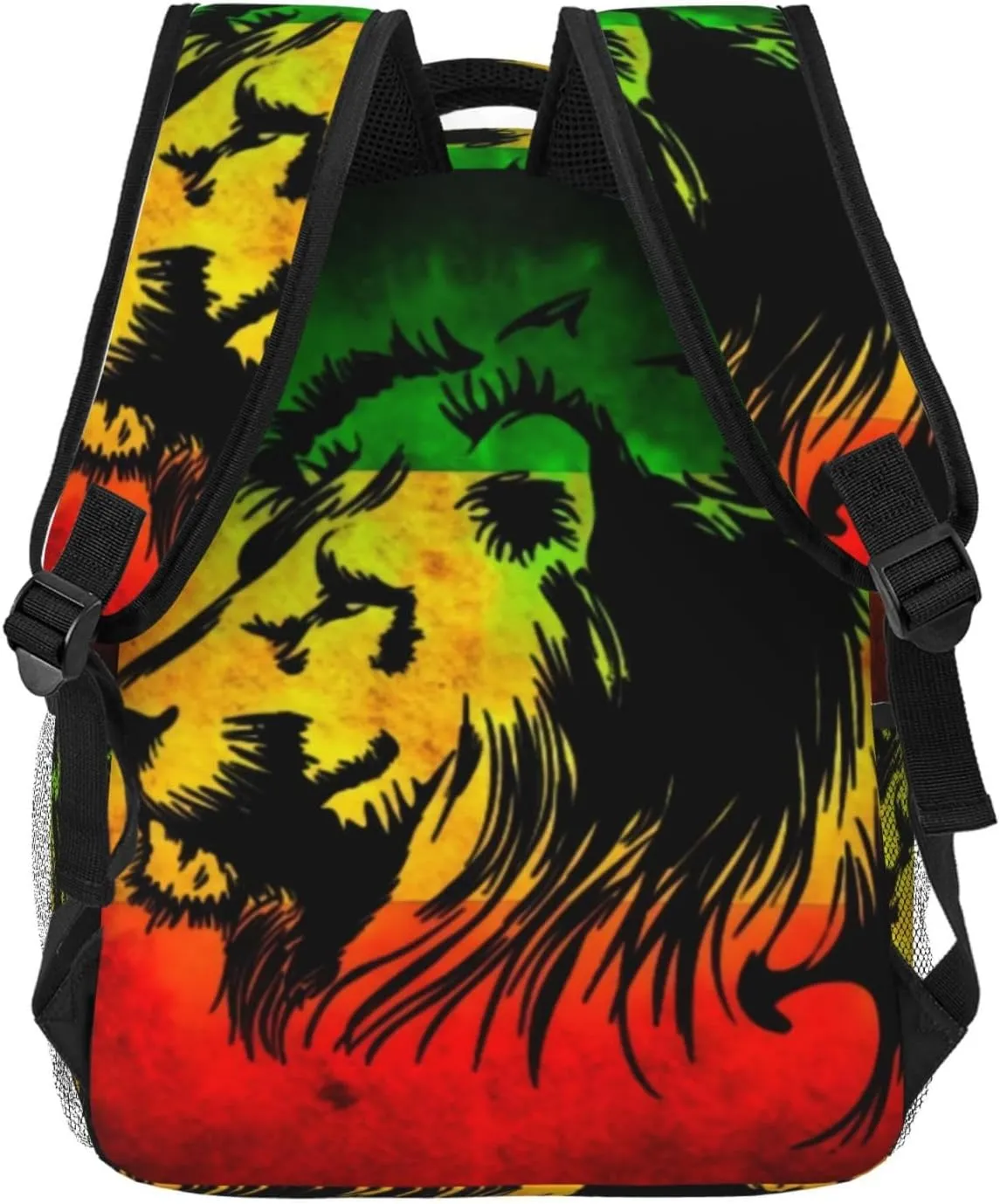 Jamaican Lion Flag Backpack Lightweight Double Shoulder Backpack Casual Laptop Backpacks For Women Men Travel