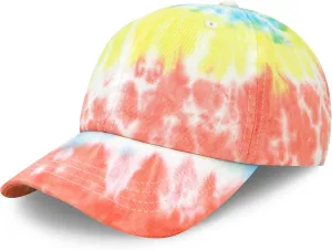 Kids Washed Low Profile Cotton and Denim UPF 50  Plain Baseball Cap Hat