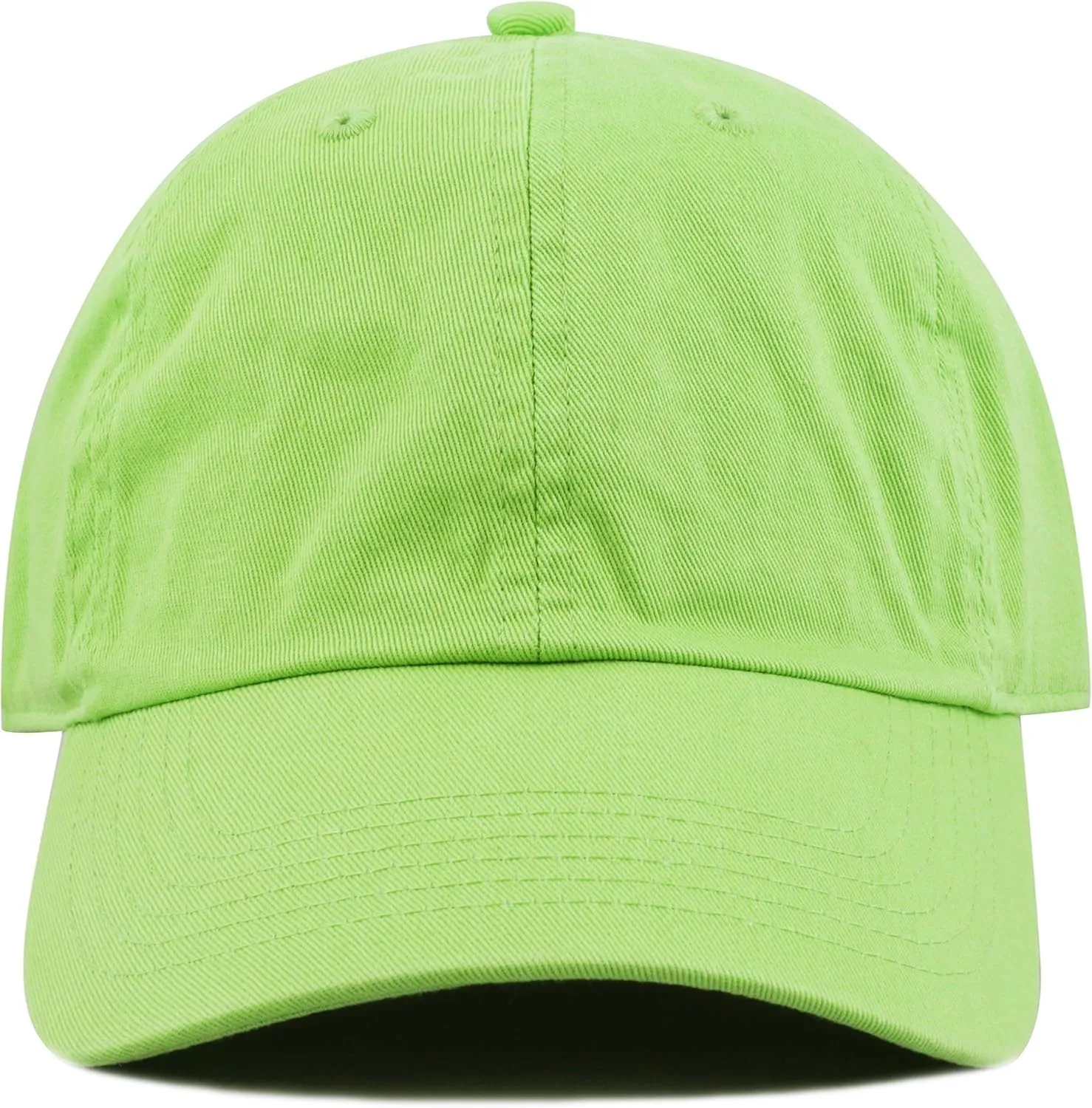 Kids Washed Low Profile Cotton and Denim UPF 50  Plain Baseball Cap Hat