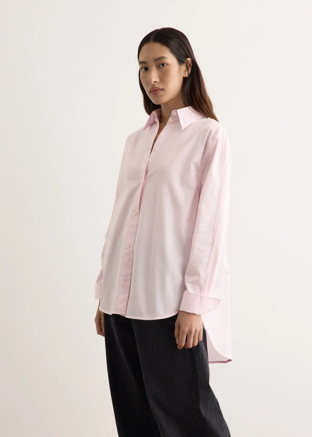 Kimono Sleeve Poplin Shirt