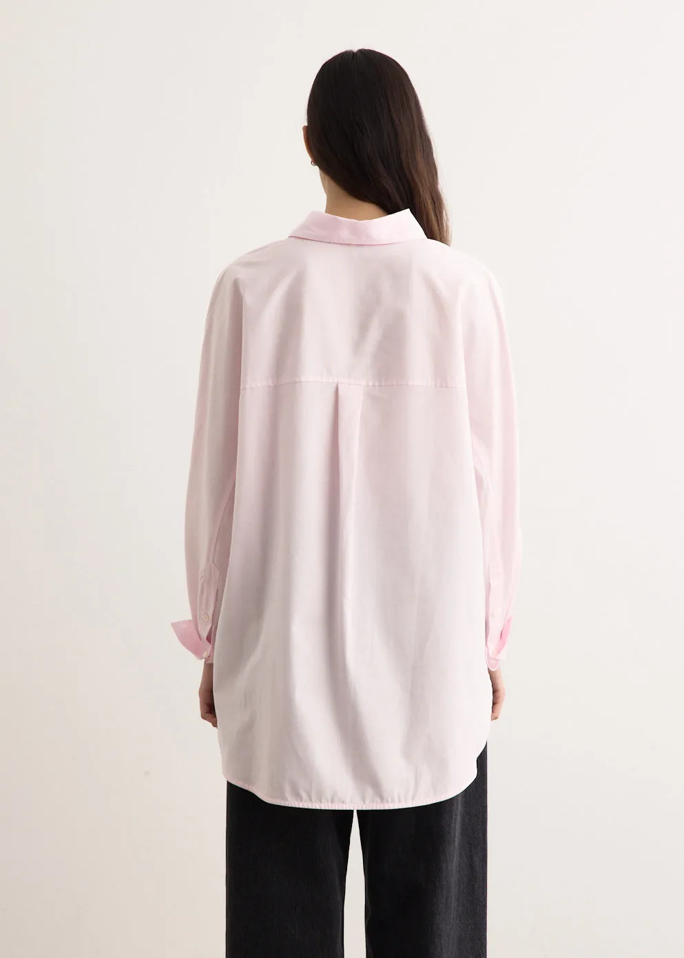 Kimono Sleeve Poplin Shirt