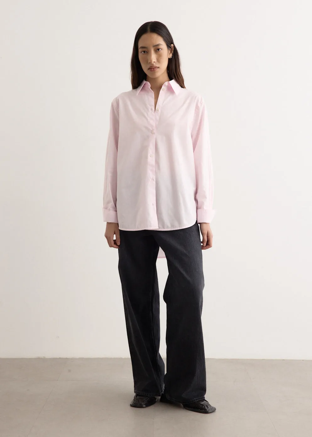 Kimono Sleeve Poplin Shirt