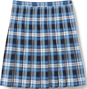 Lands' End School Uniform Girls Plaid Pleated Skirt Below The Knee
