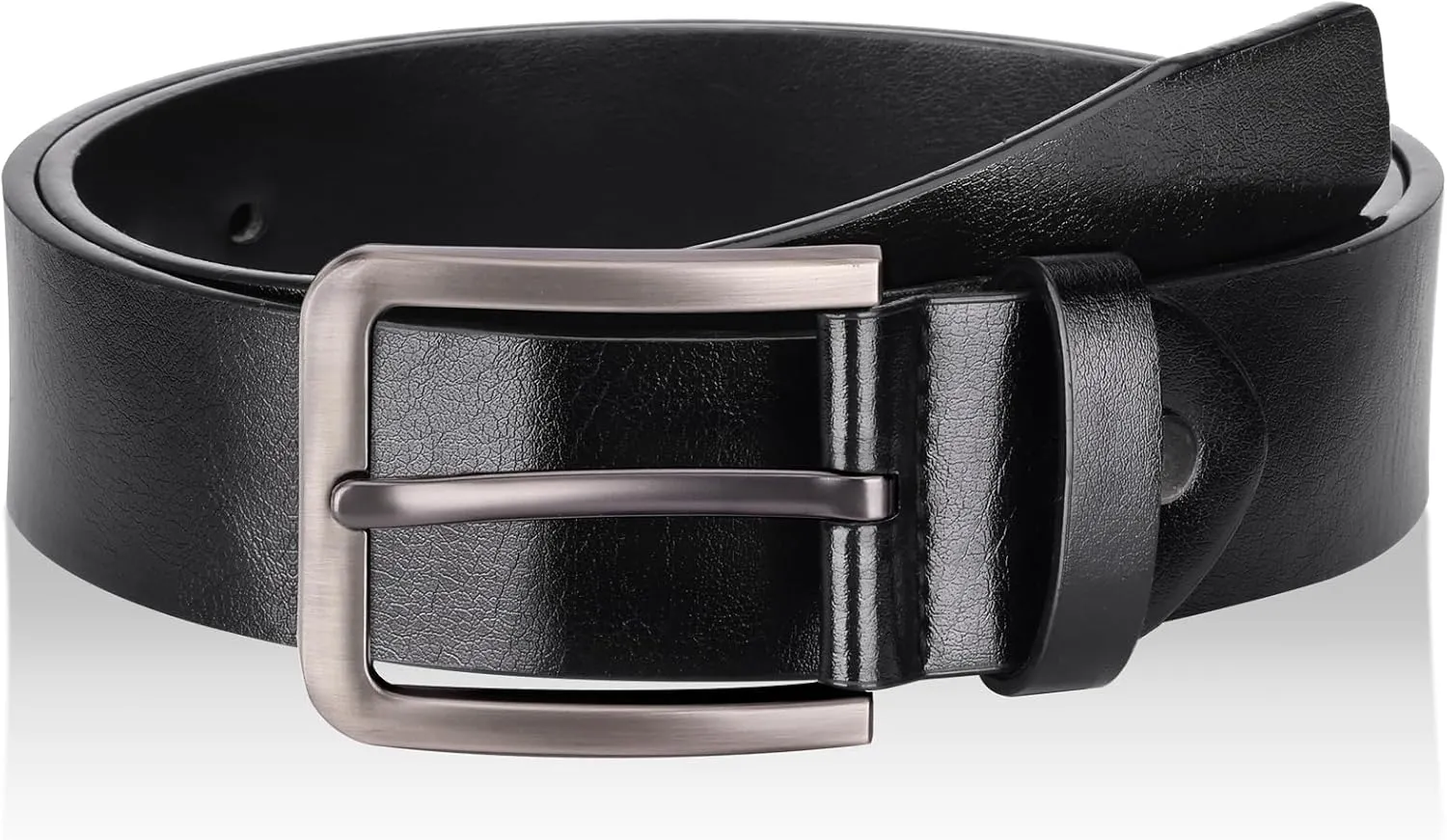 Leather Belt for Men, Mens Casual Belts for Jeans 1.4" Wide