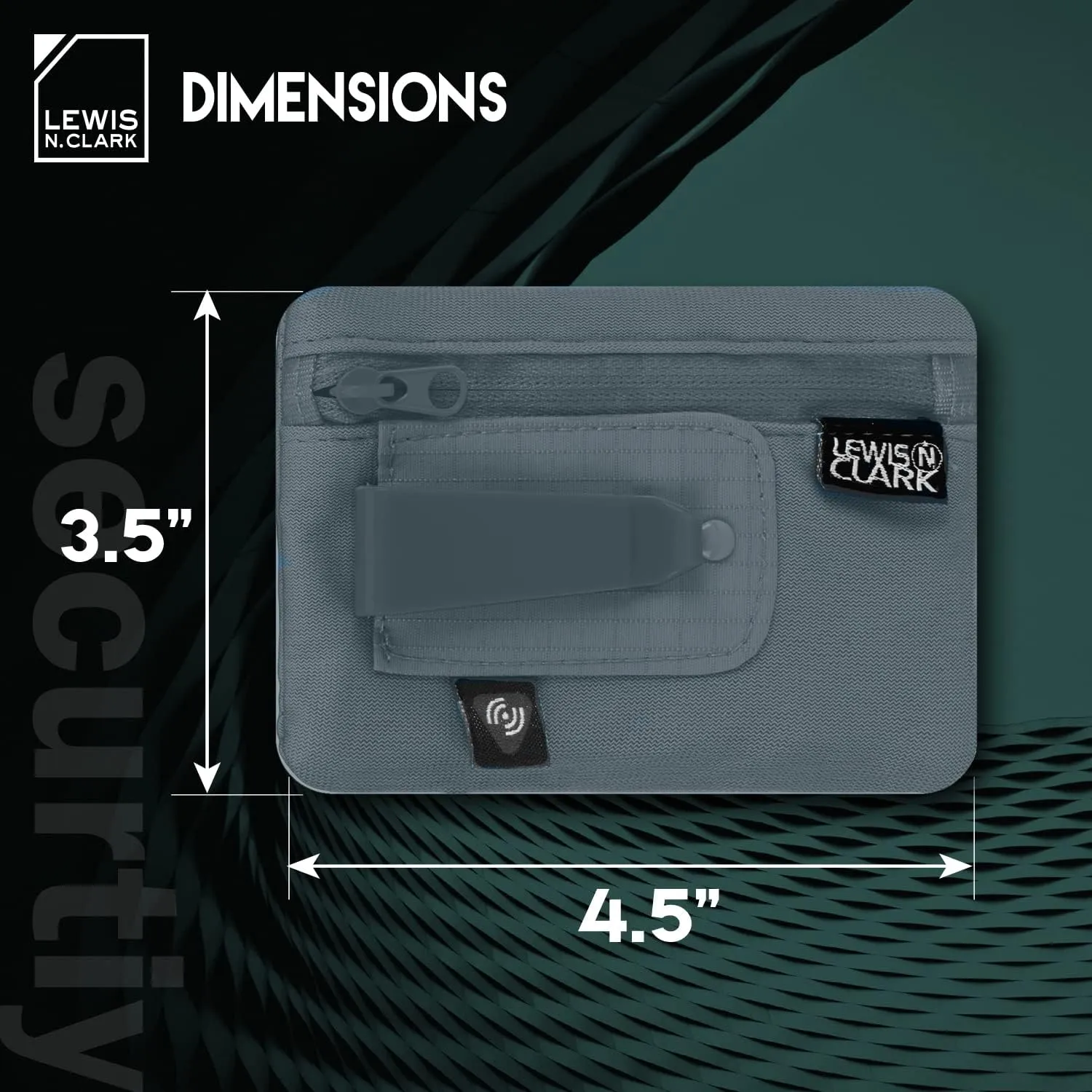 Lewis N. Clark RFID Hidden Clip Stash Money Belt Travel Pouch   Credit Card/Id Holder for Women & Men