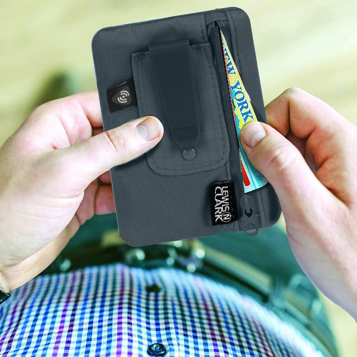 Lewis N. Clark RFID Hidden Clip Stash Money Belt Travel Pouch   Credit Card/Id Holder for Women & Men