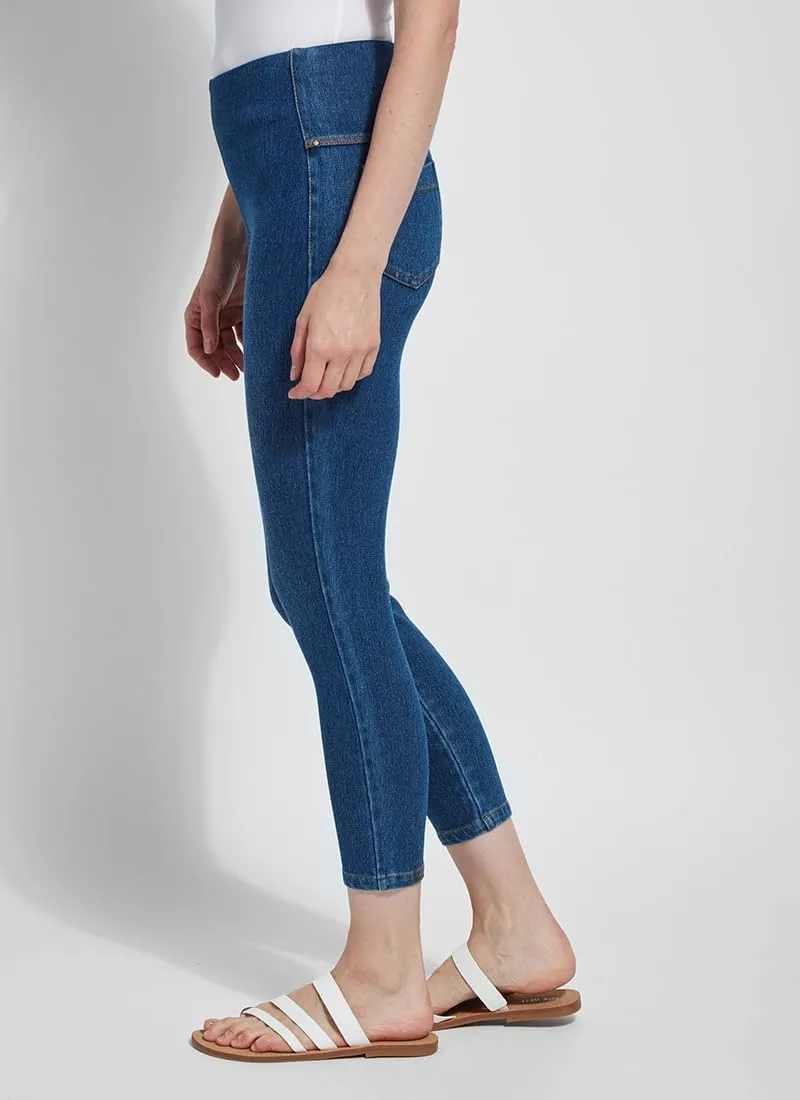 Lyss Women's Denim Toothpick Crop Legging
