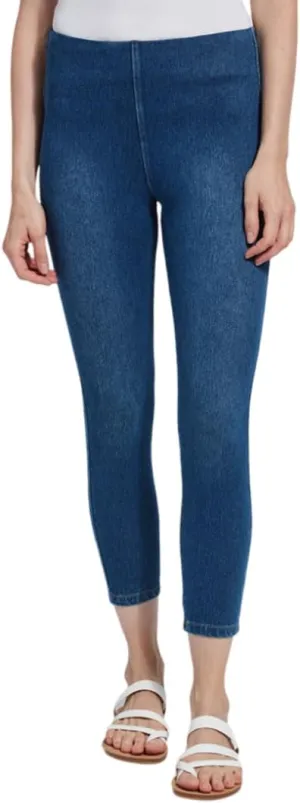 Lyss Women's Denim Toothpick Crop Legging