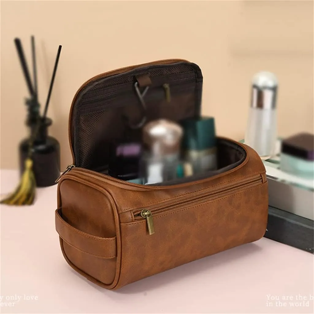 Makeup Bag Large Capacity Storage Travel Pu Leather Toiletry Bag Multifunctional Makeup Box Toiletry Bag