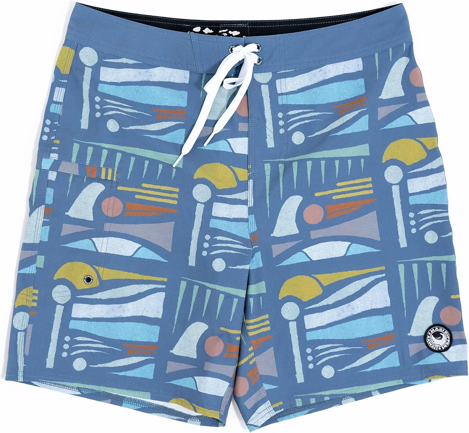Maui Rippers Men's 18"-19" 4-Way Stretch Boardshorts Swim Trunks