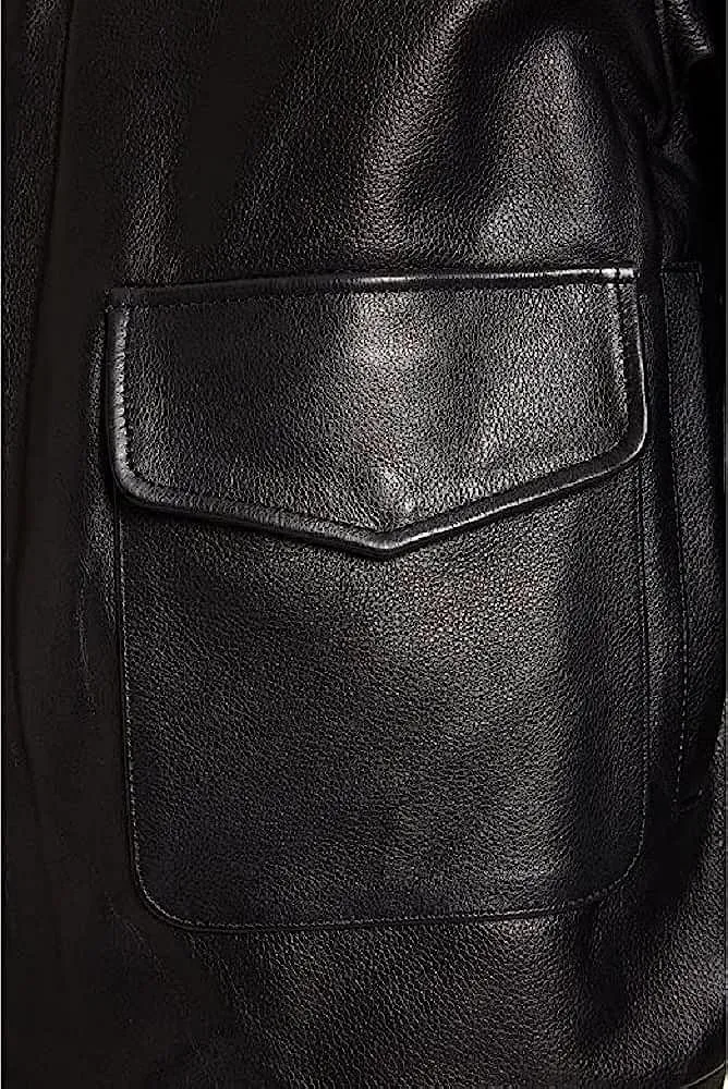 Men's Big and Tall Leather Flight Jacket