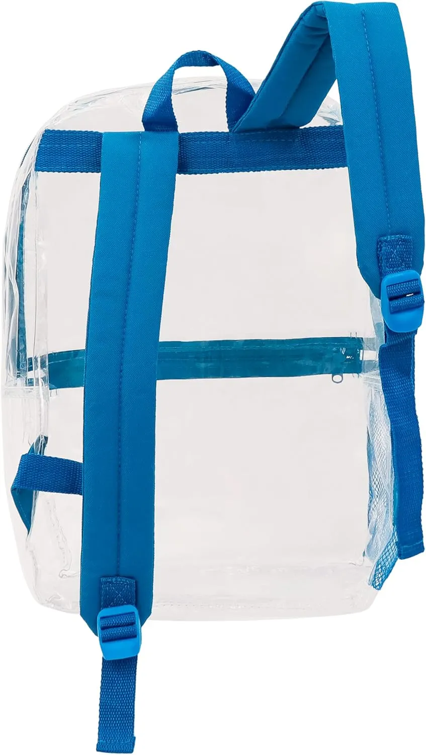 Moda West 17 Wholesale Clear PVC Backpacks in Assorted Colors 24-Pack  Bulk Case of 24