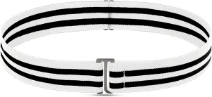 No Show Invisible Elastic Belt for Women Men, Elastic Web Strap Waist Stretch Belt with Flat Buckle