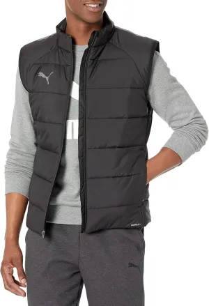 PUMA mens Teamliga Jacket Vest, Puma Black, Small US