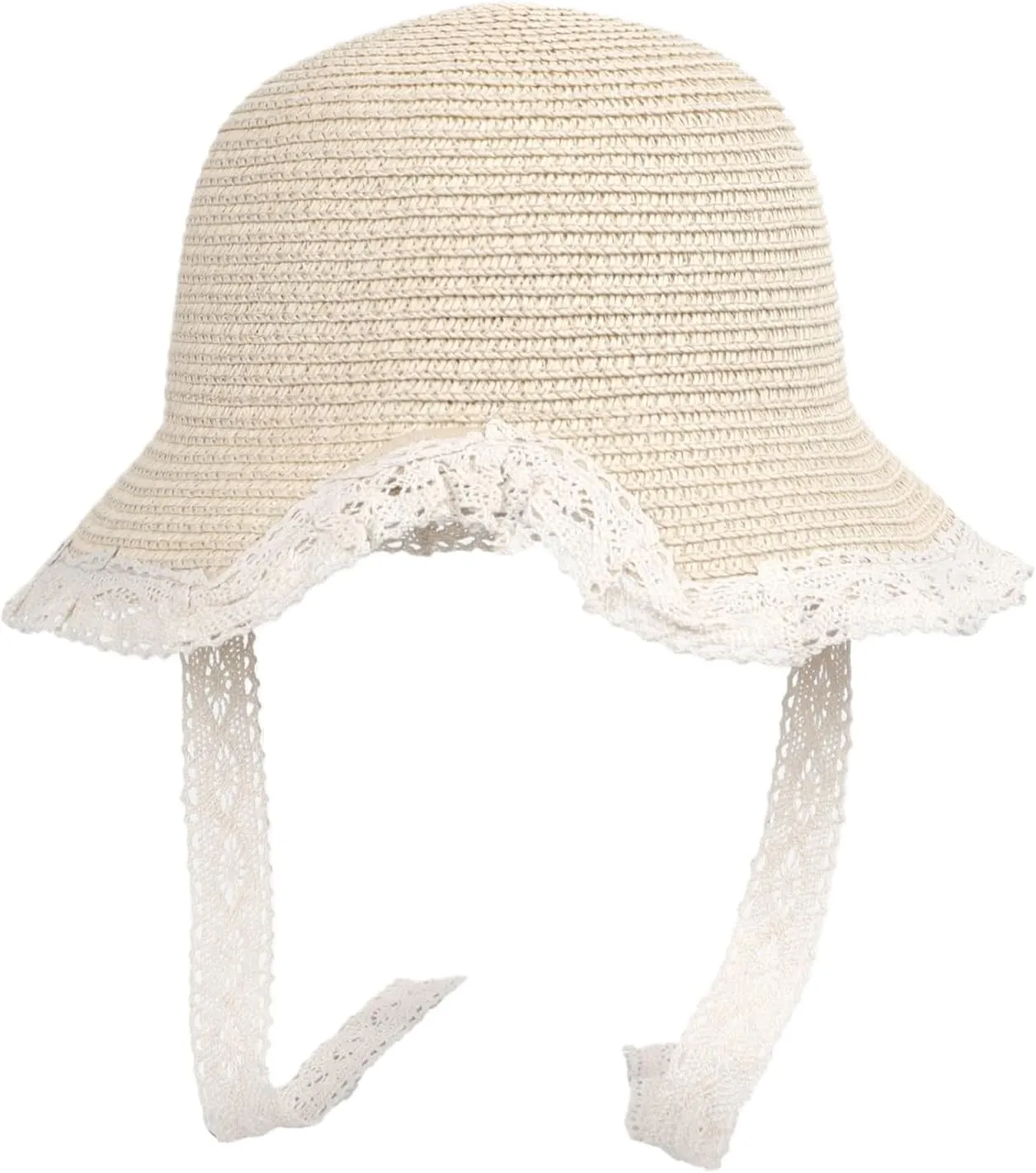 PURFUN Little Girls Straw Hat Mini Bag Set, Summer Anti-UV Floppy Sun Hat Bucket Hat with Cross Body Bag Purse for 3-6 Yrs