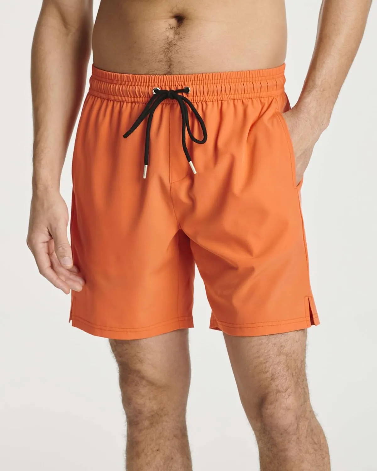 Real Essentials 3 Pack: Men's 7" 2 in 1 Swim Trunks with Compression Liner - Quick Dry Bathing Suit Swimwear Board Shorts