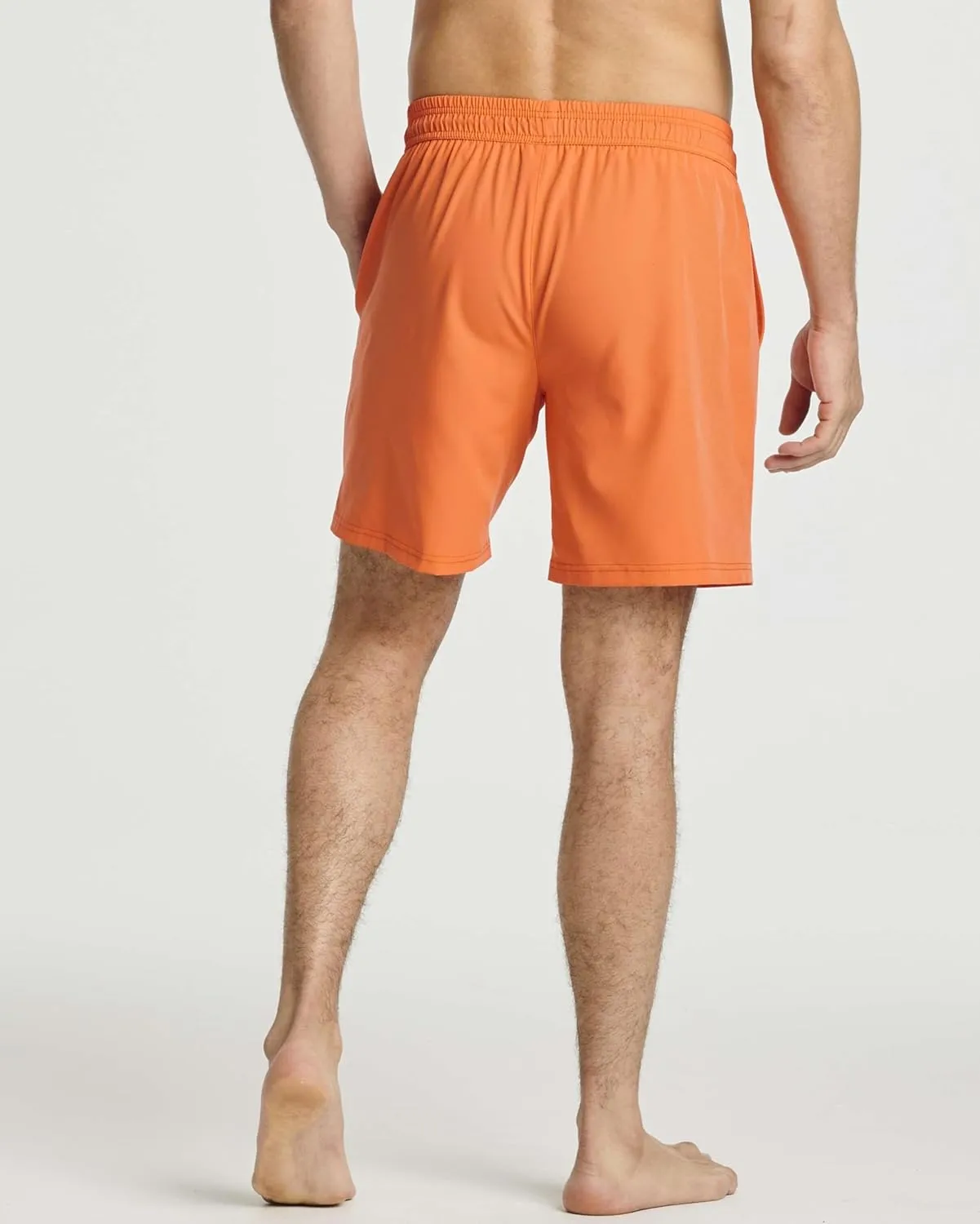 Real Essentials 3 Pack: Men's 7" 2 in 1 Swim Trunks with Compression Liner - Quick Dry Bathing Suit Swimwear Board Shorts