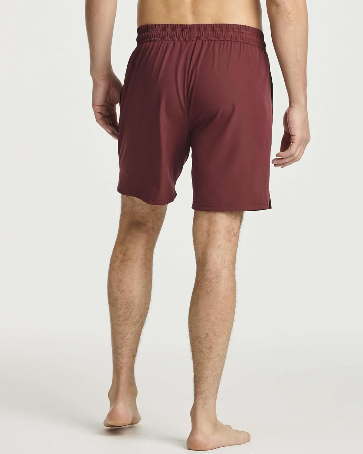 Real Essentials 3 Pack: Men's 7" 2 in 1 Swim Trunks with Compression Liner - Quick Dry Bathing Suit Swimwear Board Shorts