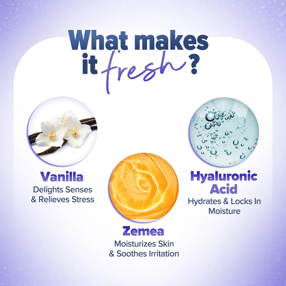 Refresh  Sun Kissed Vanilla Perfume Body Mist with Zemea & Hyaluronic Acid - 150 ml (Pack of 2)