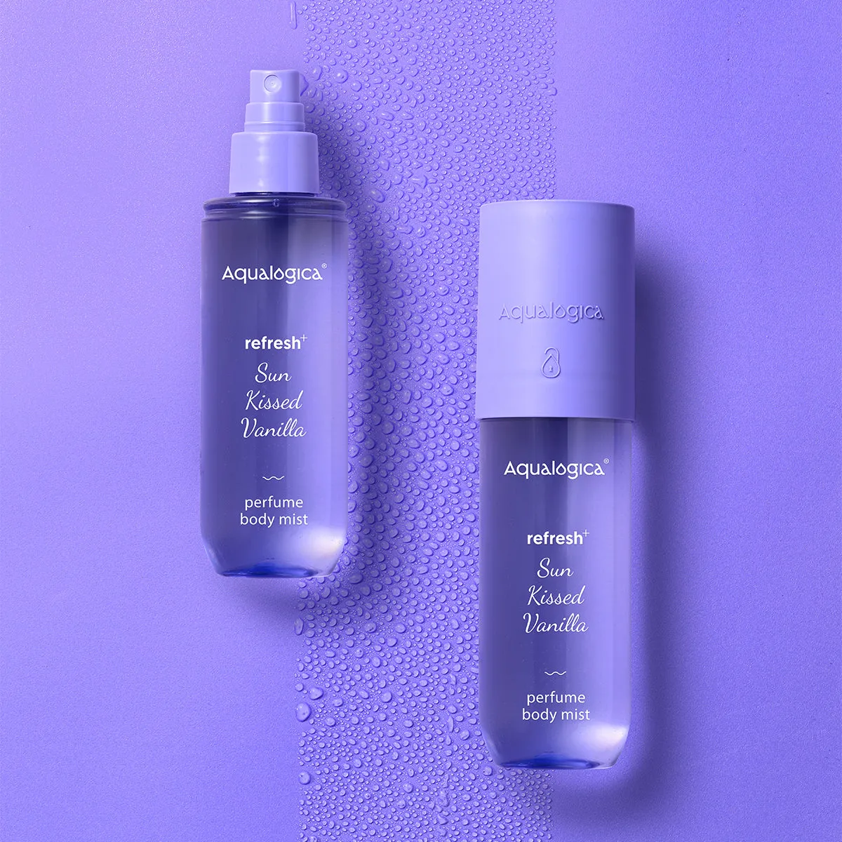 Refresh  Sun Kissed Vanilla Perfume Body Mist with Zemea & Hyaluronic Acid - 150 ml (Pack of 2)
