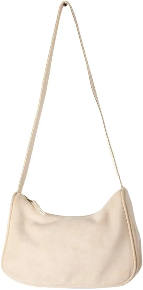 Retro Suede Shoulder Bag for Women Mini Top Handle Purse Causal Suede Hobo Sling Handbag Trendy Slouchy Bag Tote Purse 2024