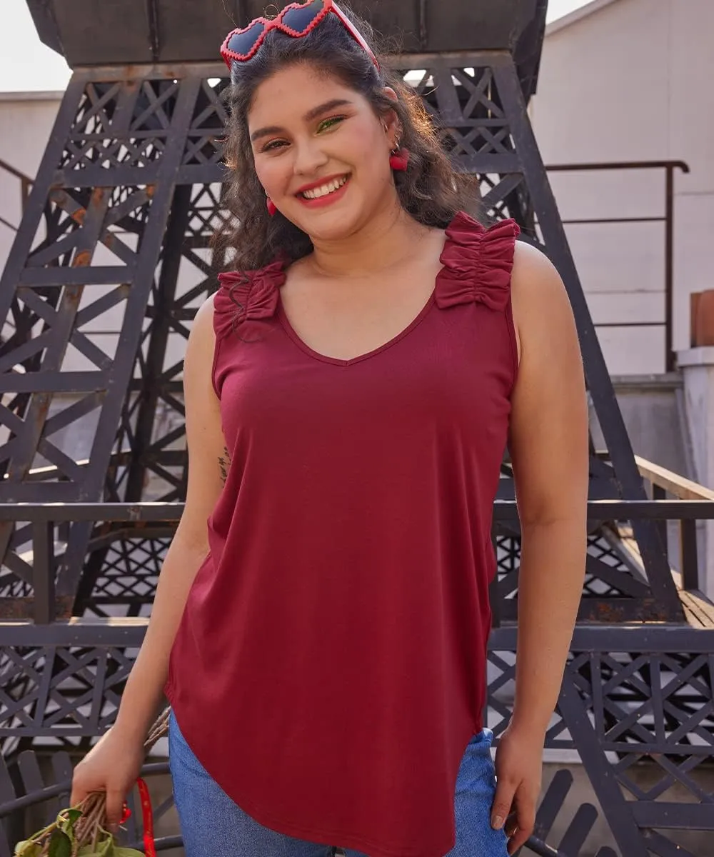 RITERA Plus SizeTank Tops for Women Colorblock Shirt V Neck Sleeveness Tunic Casual Summer Cami Shirts Sexy Blouses