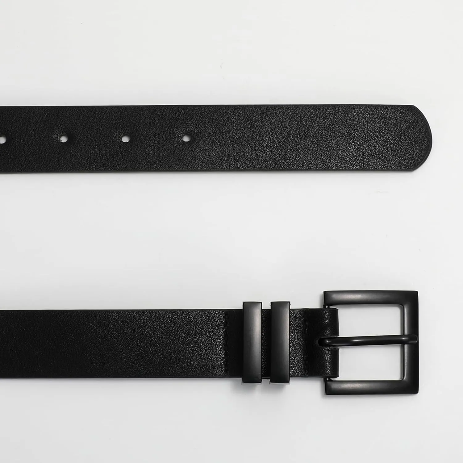 SANSTHS Women's Leather Belt for Jeans Pants Dresses Fashion Ladies Belt Square Gold/Silver Buckle Waist Belt for Women