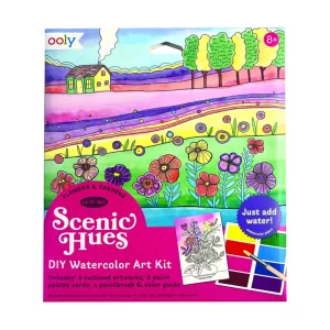 Scenic Hues D.I.Y. Watercolor Art Kit - Flowers &