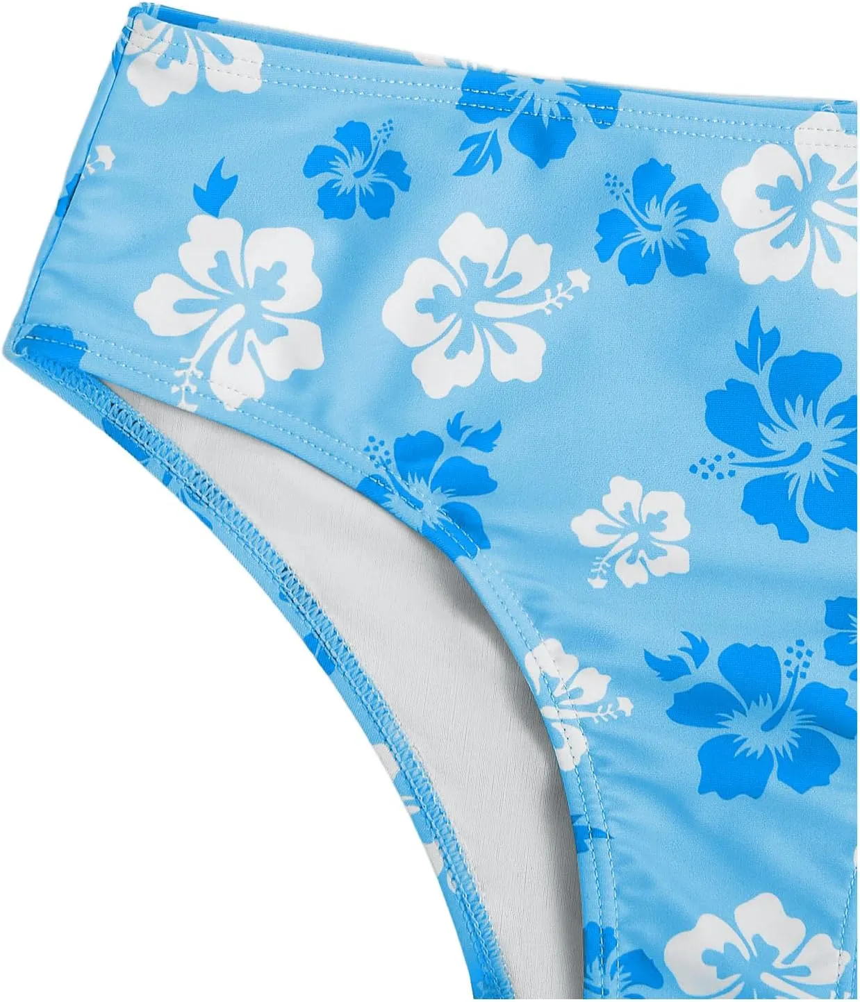 SHENHE Girl's 2 Piece Floral Print High Waisted Bikini Swimsuit Bathing Suit Bikini Sets