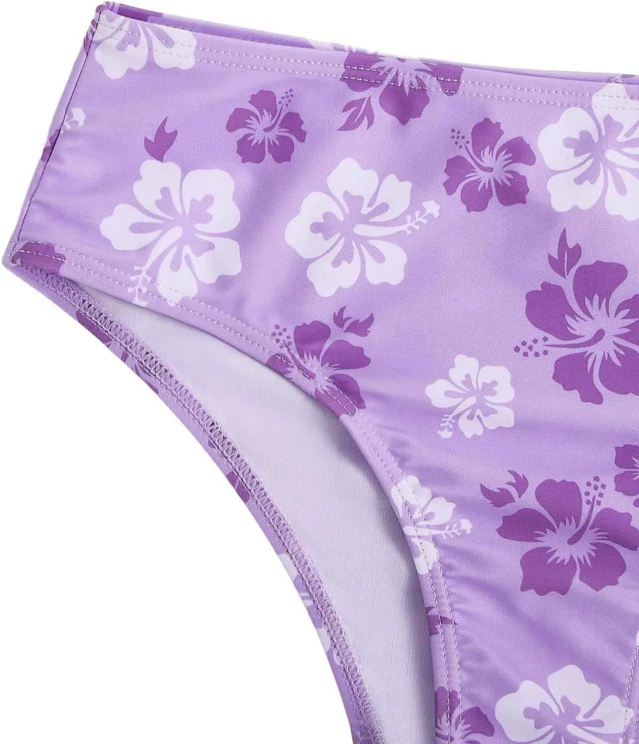 SHENHE Girl's 2 Piece Floral Print High Waisted Bikini Swimsuit Bathing Suit Bikini Sets