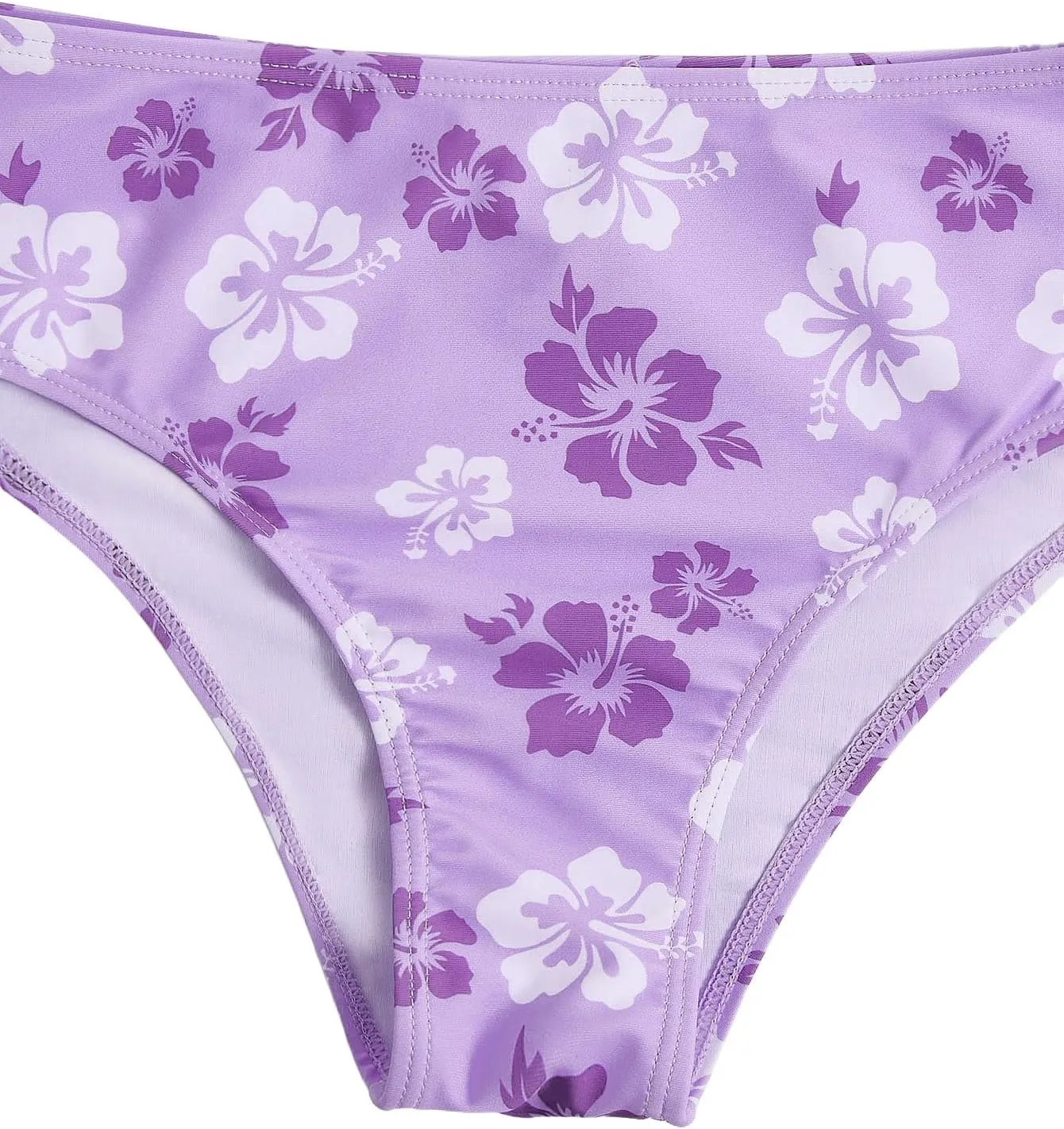 SHENHE Girl's 2 Piece Floral Print High Waisted Bikini Swimsuit Bathing Suit Bikini Sets