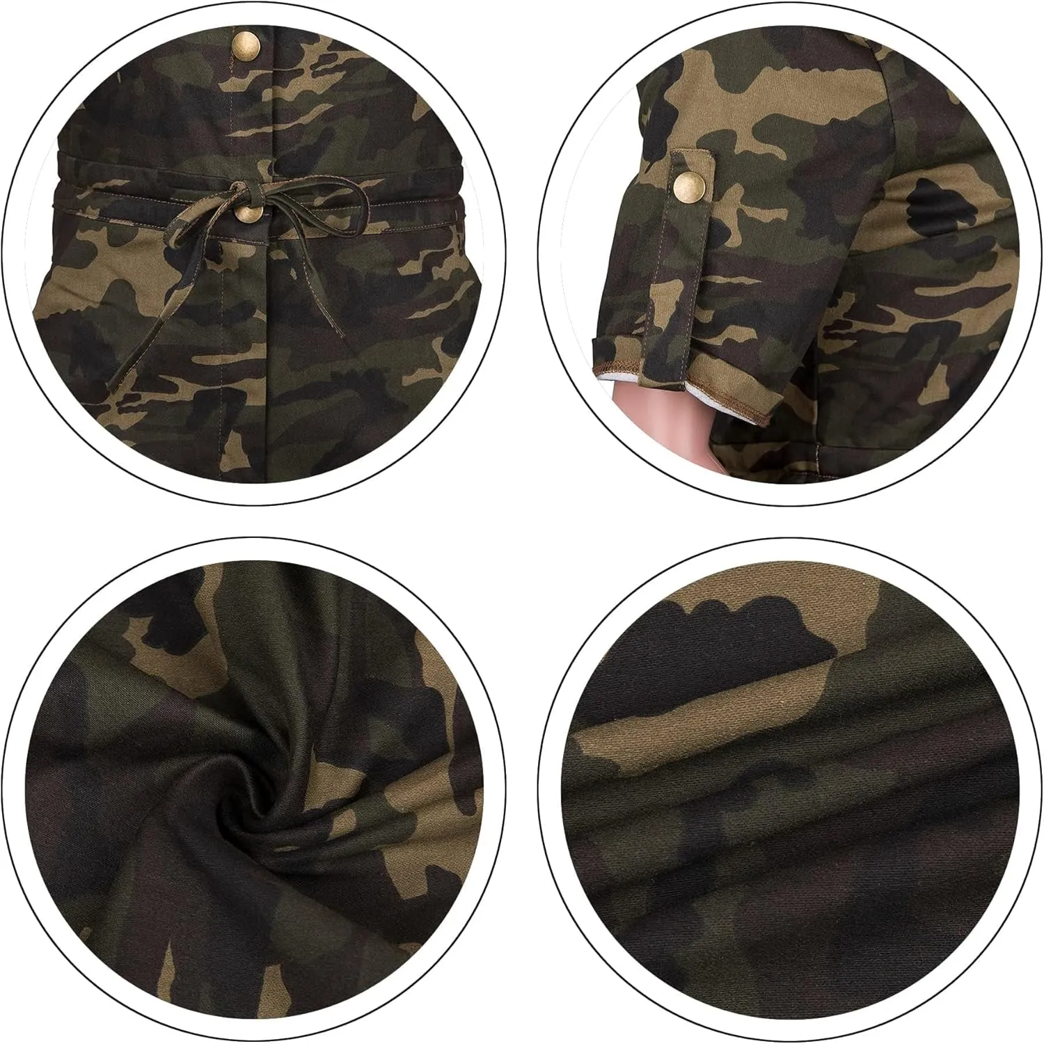 SHINFY Women Camo Shorts Jumpsuits & Rompers One Piece Outfits Plus Size