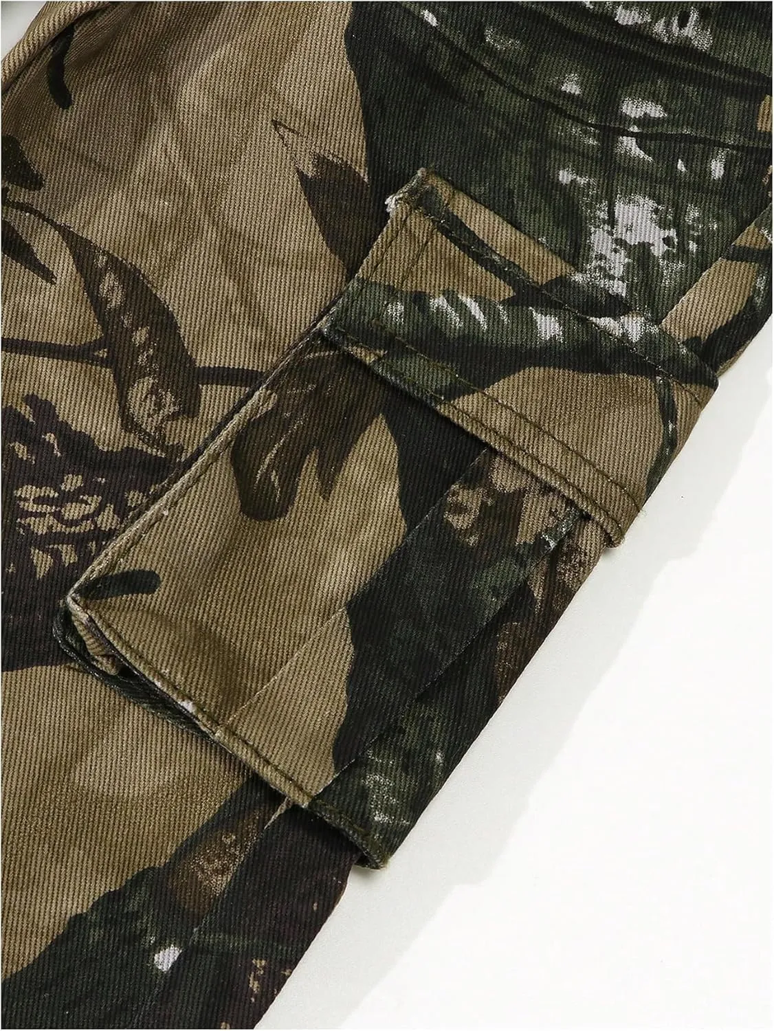 SOLY HUX Toddler Girl's Y2K Wide Leg Camo Pants Streetwear Cargo Jeans Casual Denim Pants