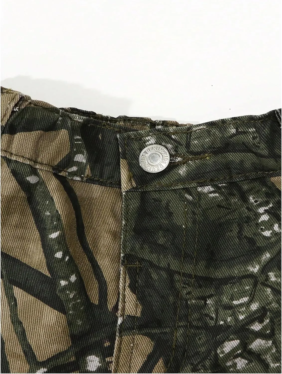 SOLY HUX Toddler Girl's Y2K Wide Leg Camo Pants Streetwear Cargo Jeans Casual Denim Pants