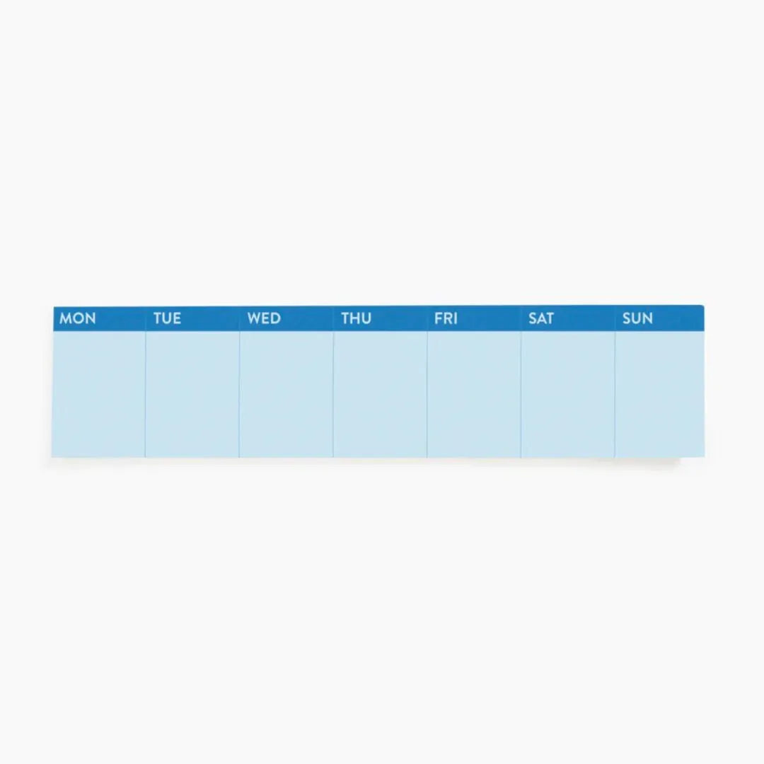 Stick To It Weekly Pad (Blue)