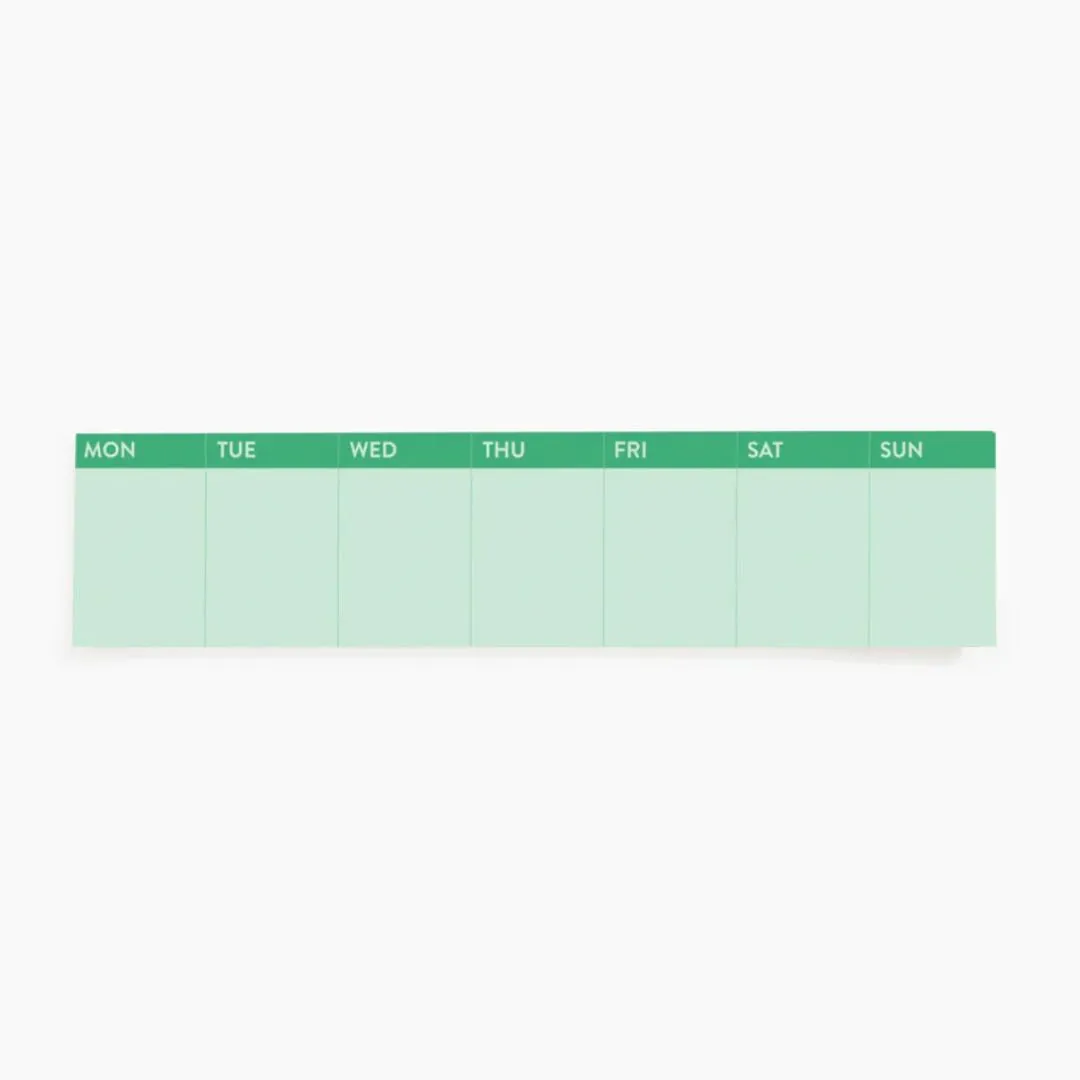 Stick To It Weekly Pad (Green)