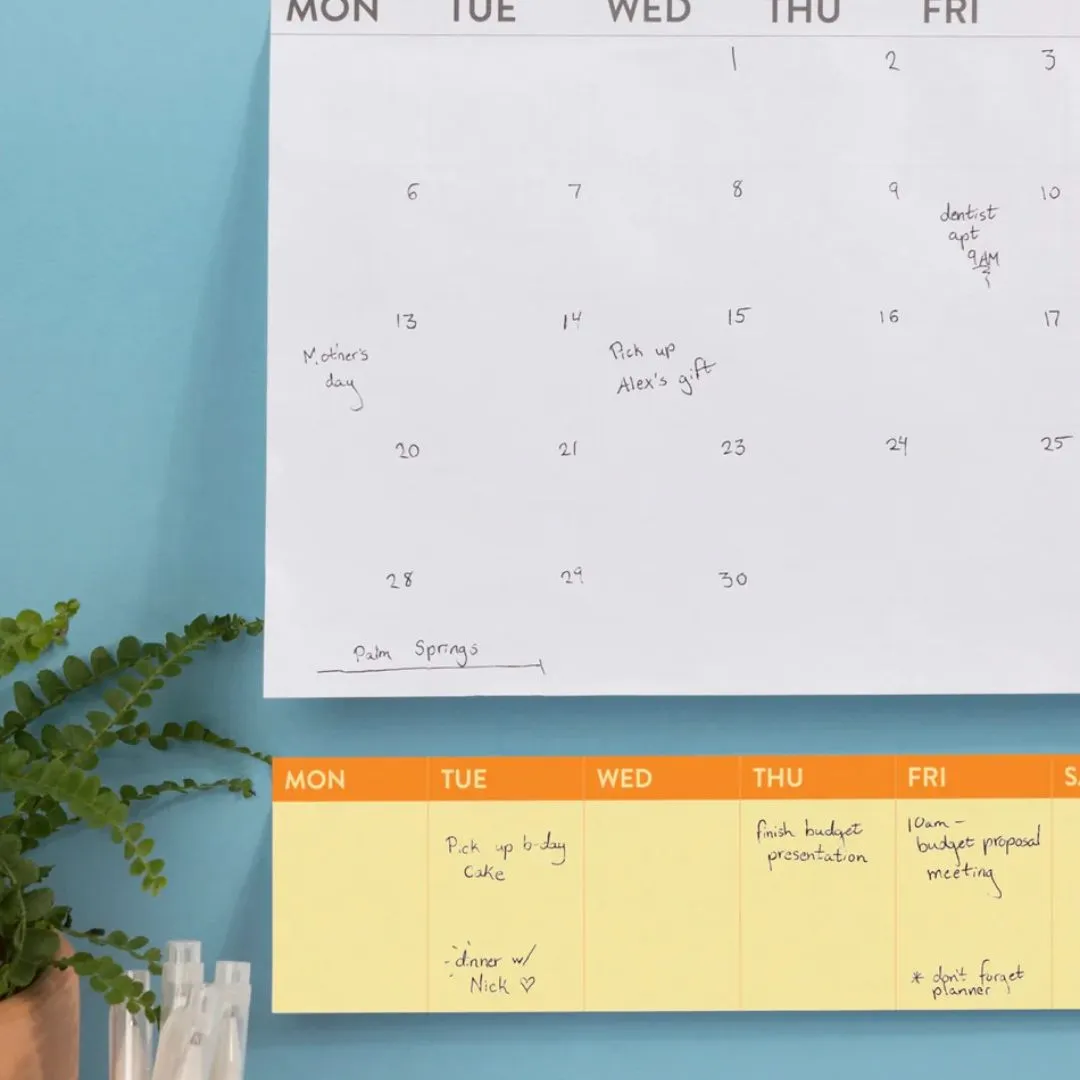 Stick To It Weekly Pad (Orange)