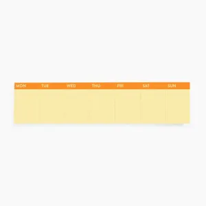 Stick To It Weekly Pad (Orange)