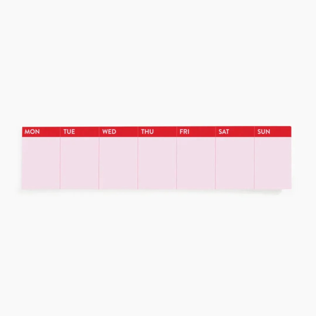 Stick To It Weekly Pad (Red)